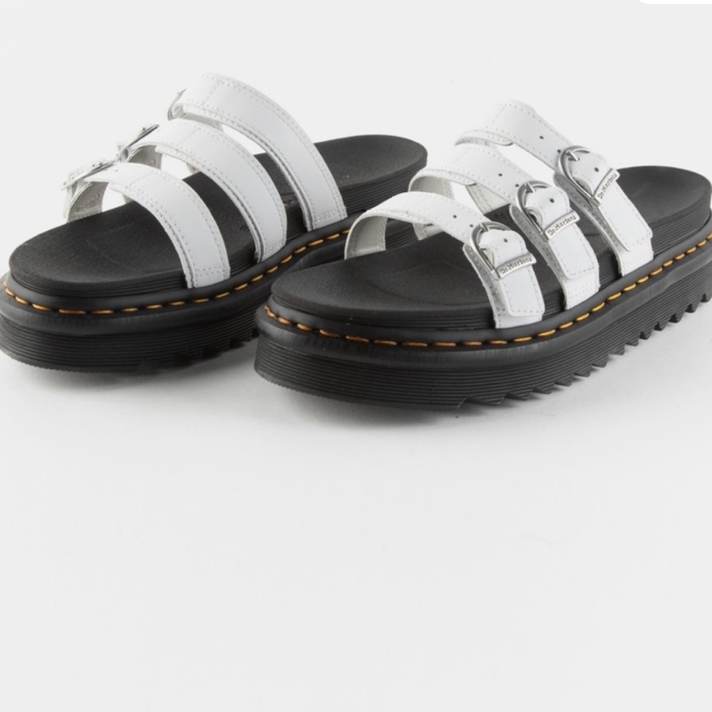 Dr. Martens Blaire White Sandals
